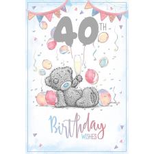 40th Birthday Wishes Me to You Bear Card Image Preview